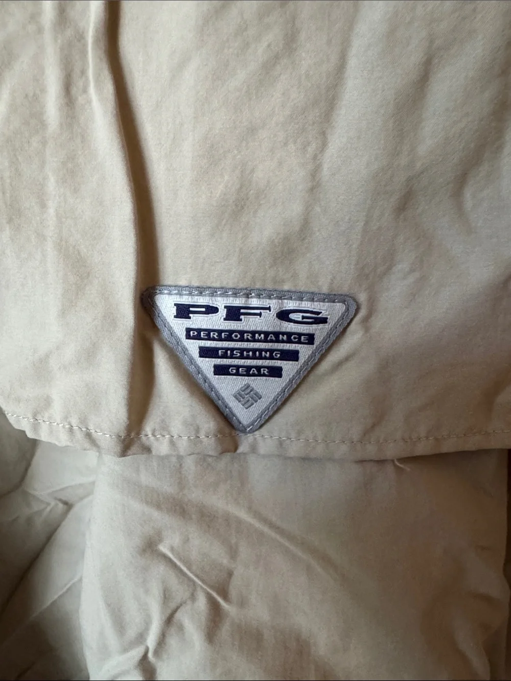 Columbia PFG Performance Fishing Gear Khaki Shirt